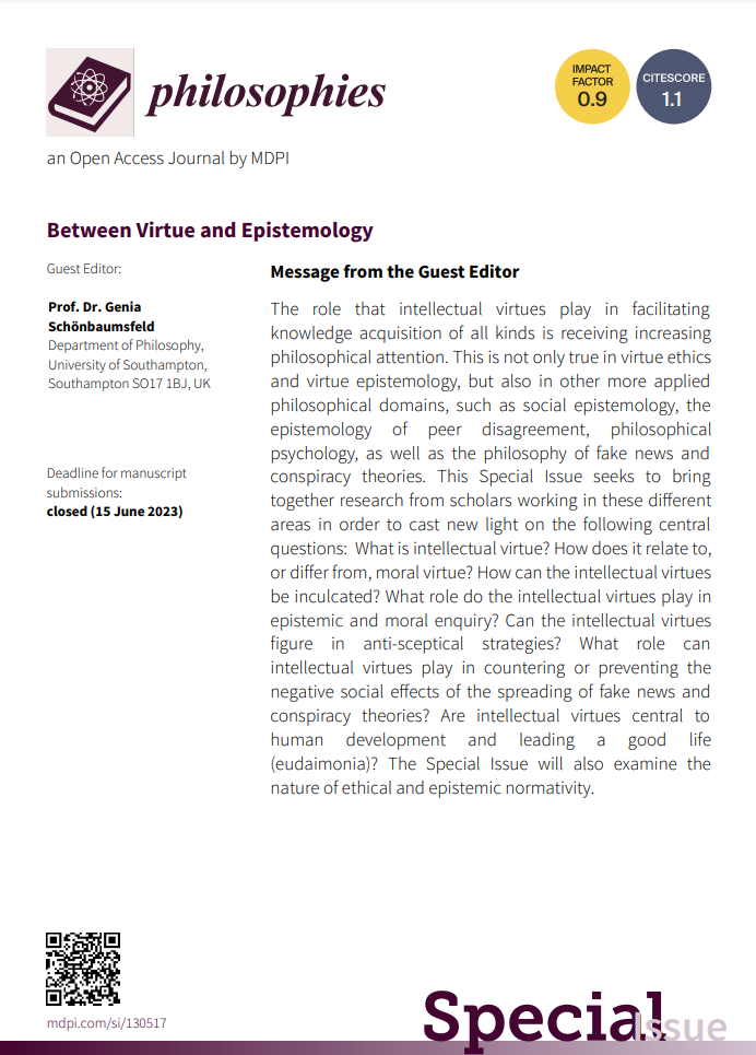 Philosophies - Between Virtue and Epistemology